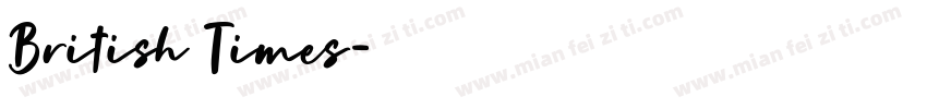 British Times字体转换